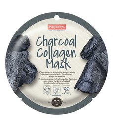 PureDerm Collagen Mask s Aktívnym uhlím