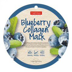 PureDerm Blueberry  Collagen Mask