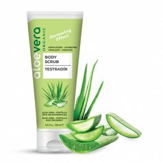 Organický telový peeling s aloe vera na obnovu pokožky 250 ml